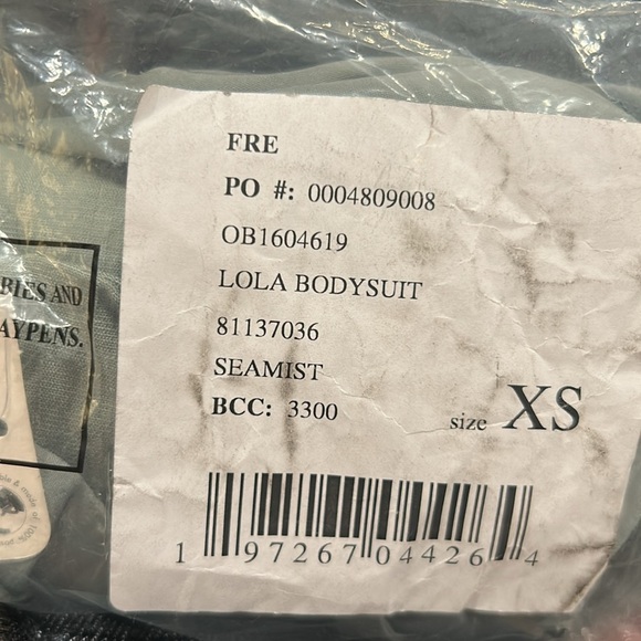 Free People Lola Bodysuit sea mist XS - Picture 5 of 6